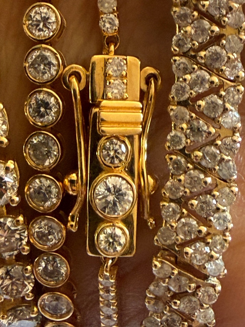 14K Yellow Gold 2.29 CTW Natural Diamond Tennis Bracelet 6.05g 7.5” SI G-H